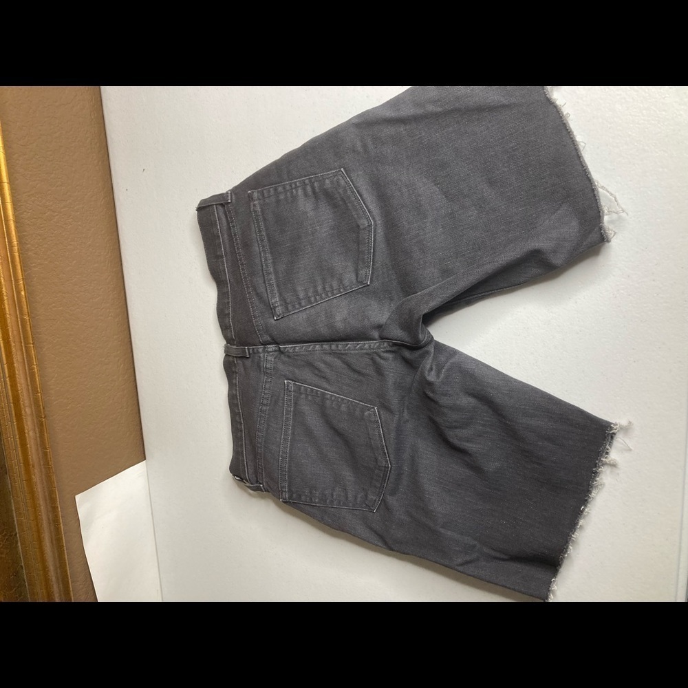 J Brand Tyler Slate Resin Dark Gray Cut Off Shorts Sz 31 - Picture 4 of 7